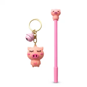 ست جاسوئیچی و خودکار سیلیکونی keychain set with silicone pen