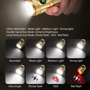 چراغ قوه جیبی یامائو YEMAO Portable  mini 4*LED flashlight model  YM-F40CU