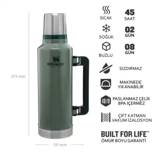 فلاسک  کلاسیک استنلی1.9 لیتری   Stanley Classic Vacuum Bottle 1.9L