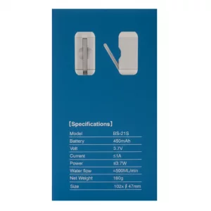 خودشور  شارژی مسافرتی برند بلو فایر مدل pocket travel bidet sprayer BLUE FIRE BS- 21s