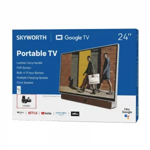 تلویزیون شارژی و  قابل حمل 24 اینچیRechargeable 24 Inch LED FHD Android Portable TV by Skyworth