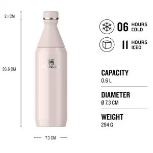 بطری آب ورزشی استنلی با حجم 0.6 لیتر  STANLEY The All Day Slim Sports Water Bottle 0.6L