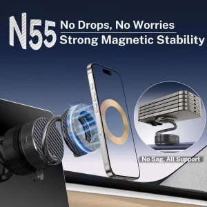 هولدر موبایل طرح مارپیچ Repmidfer H3 Magnetic Vacuum Phone Holder for Car