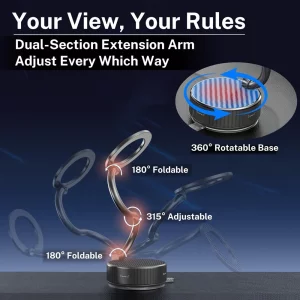 هولدر موبایل طرح مارپیچ Repmidfer H3 Magnetic Vacuum Phone Holder for Car