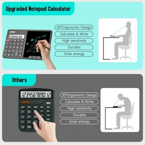ماشین حساب دارای تبلت برند نوکسو  مدل  Solar Calculator with Writing Pad NOXO CA-N1
