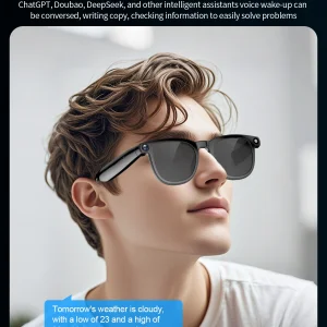 عینک هوشمند دوربین دار مدل AI Smart Glasses CY01