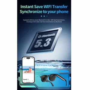 عینک هوشمند دوربین دار مدل AI Smart Glasses CY01