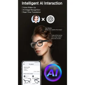 عینک هوشمند دوربین دار مجهز به هوش مصنوعی Aimb-G2 Smart Glasses Camera Bluetooth Call AI Translation
