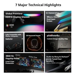 عینک واقعیت مجازی تی سی ال   smart glasses TCL Rayneo