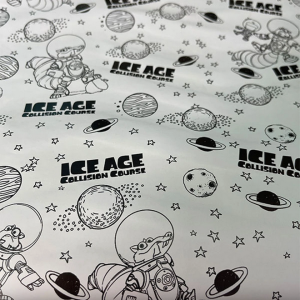 کاغذ کادو طرح عصر یخبندان رنگی  Ice Age design gift wrapping paper