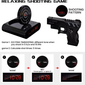 ساعت زنگ‌ دار تفنگی gun alarm clock