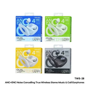 هندزفری ریمکس مدل  REMAX ANC+ENC NOISE CANCELLING Tws-28