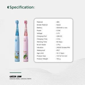 مسواک برقی کودک گرین لاین Green Lion Kids Electric Toothbrush