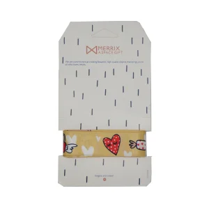 ربان فانتزی سایز 2 طرح قلب و شکلات  Ribbon with  Chocolate and  heart