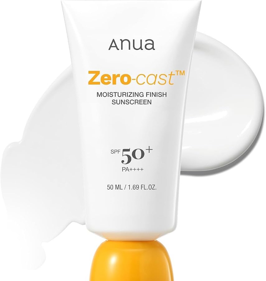 ضدآفتاب مرطوبکننده آنوا Zero Cast حجم 50 میل anua