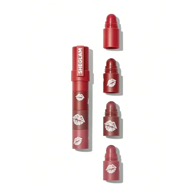 رژ لب 4 تکه شیگلم sheglam - رنگ petal stack