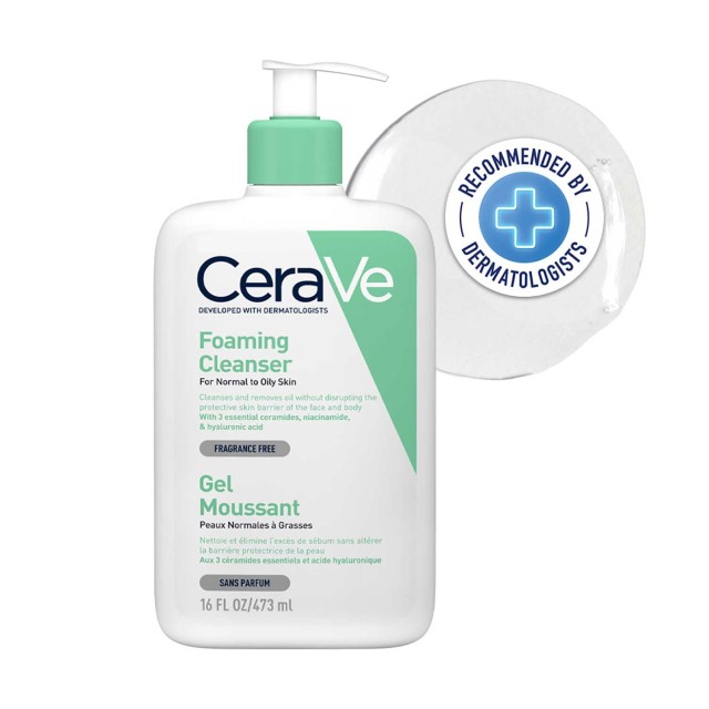 شوینده پوست نرمال و چرب 473 میل سراوی cerave