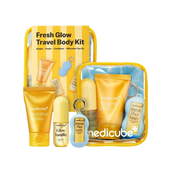 ست روشن کننده و مراقبت از بدن fresh glow مدیکیوب medicube