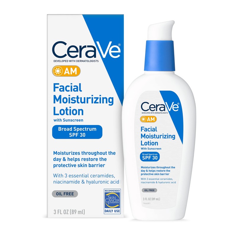 لوسیون مرطوب کننده روز SPF30 سراوی CeraVe AM Facial Moisturizing Lotion SPF 30 Oil-Free