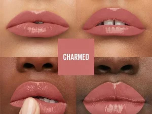 رژلب مایع براق سوپر استی رنگ charmed میبلین maybelline