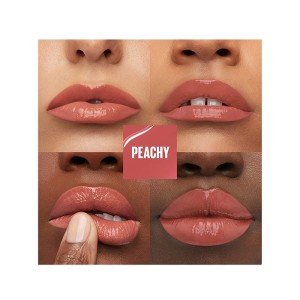 رژلب مایع براق سوپر استی رنگ peachy میبلین maybelline