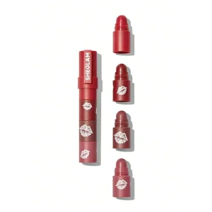 رژ لب 4 تکه شیگلم sheglam - رنگ petal stack