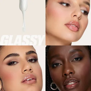 لیپ گلاس رنگ glassy هدی بیوتی huda beauty