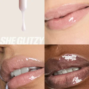 لیپ گلاس رنگ glassy هدی بیوتی huda beauty