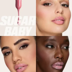 لیپ گلاس رنگ glassy هدی بیوتی huda beauty