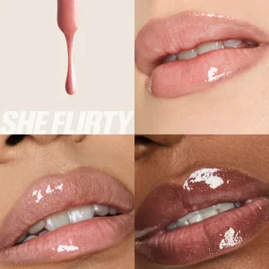 لیپ گلاس رنگ glassy هدی بیوتی huda beauty