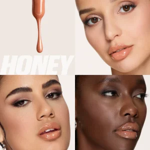 لیپ گلاس رنگ glassy هدی بیوتی huda beauty