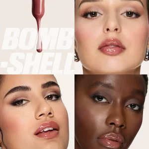 لیپ گلاس رنگ glassy هدی بیوتی huda beauty