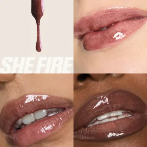 لیپ گلاس رنگ glassy هدی بیوتی huda beauty