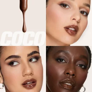 لیپ گلاس رنگ glassy هدی بیوتی huda beauty
