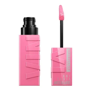 رژلب مایع براق سوپر استی رنگ unbeat میبلین maybelline
