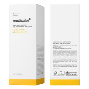 شوینده لایه بردار و روشن کننده بدن کوجیک اسید و زردچوبه مدیکیوب medicube