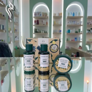 کیت درمان پوست سر و مو خشک بادی شاپ the body shop