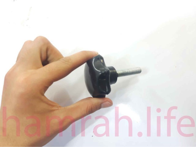 پیچ خروسکی فلکه ای 10 هفت پر ارتفاع رزوه 45 mm