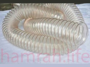 لوله خرطومی مکنده پی وی سی ( PVC ) قطر 20 سانتی متر شفاف 6 متری
