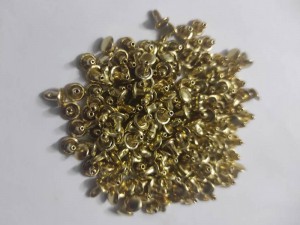 پرچ  زیر و رو دو رو کف 6 میلیمتر پایه 6 میلی متر طلایی