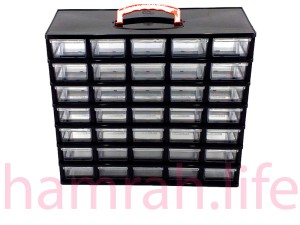 فایل کشویی ابزار کریستالی 35 خانه ای