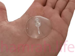 چسبونک سایز  قطر 4 سانت ( ساکشن کاپ - چسبانک شیشه )