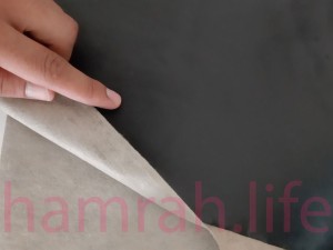 چرم مصنوعی ( آستر ) مشکی لاریدو واترجت ضخامت 75