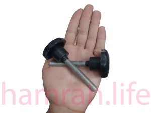 پیچ خروسکی فلکه ای 10 هفت پر ارتفاع رزوه 70 mm