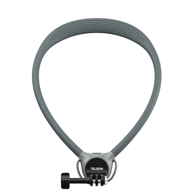 هولدر گردنی سیلیکونی تلسین مدل S2-HNB-09-GY – مناسب برای دوربین‌های Insta360، GoPro و DJI