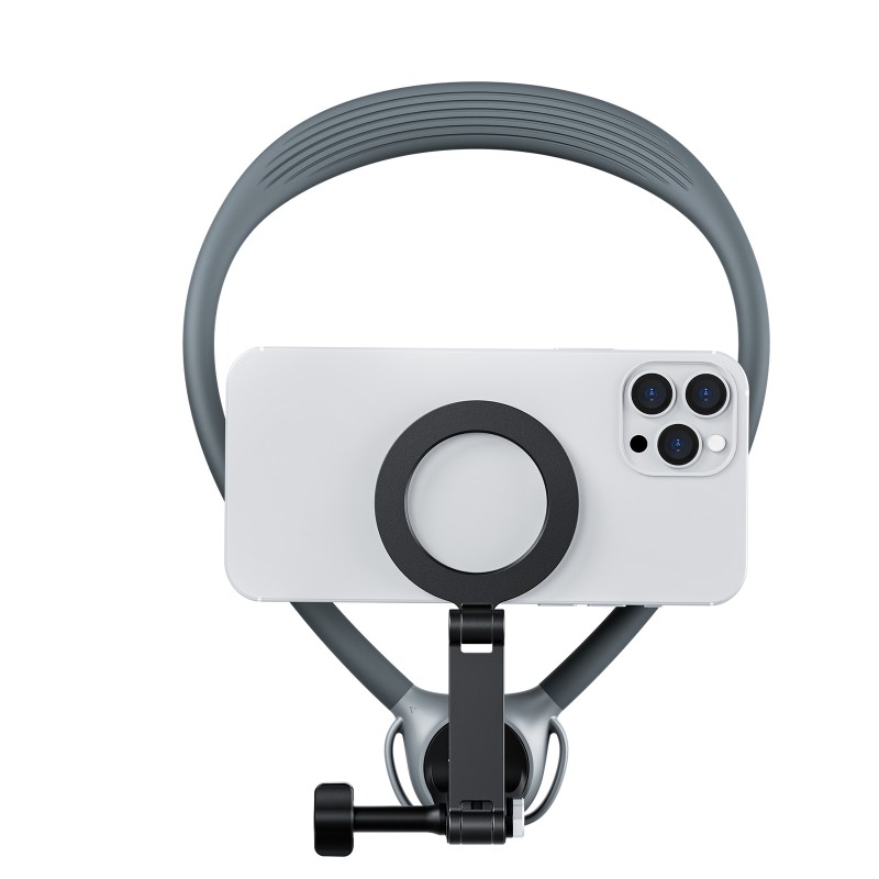 هولدر گردنی تلسین مدل P2-HNB-02-GY – مناسب برای موبایل و دوربین‌های اکشن