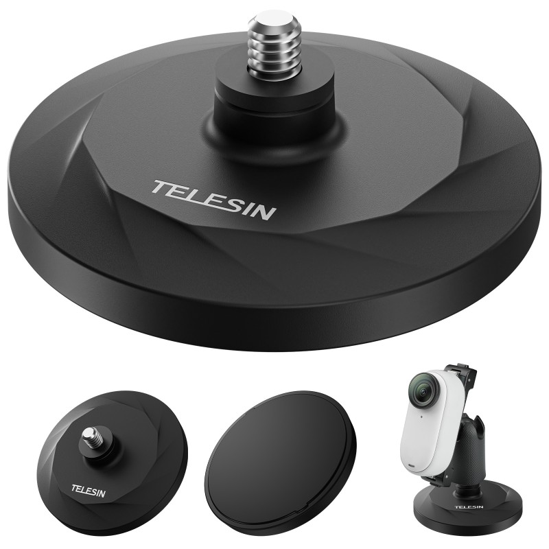پایه مغناطیسی TELESIN برای Insta360 GO 3 مدل MAG-005 | نصب سریع و ایمن دوربین