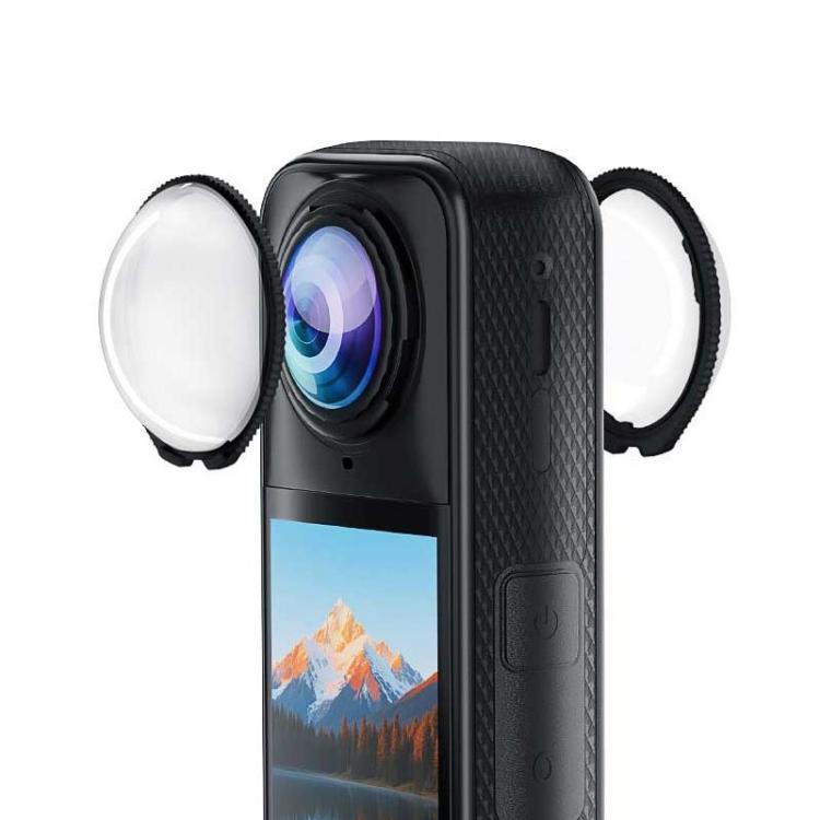 قاب محافظ لنز استاندارد چرخشی Insta360 X5 PULUZ (شفاف)