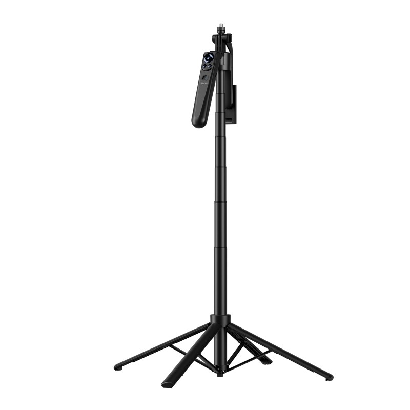 سه‌پایه و مونوپاد بلوتوثی تلسین مدل P3-MS-01 | ریموت جداشونده و ارتفاع قابل تنظیم