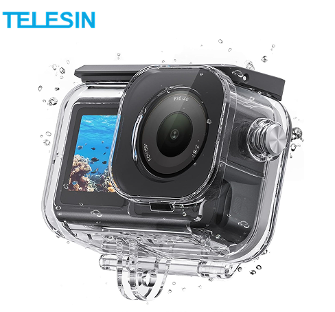 قاب ضد آب دوربین DJI Osmo Action 6 TELESIN مدل S4-WTP-12 | محافظ غواصی حرفه‌ای